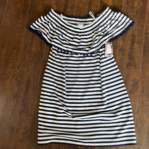 New Heston navy and white striped dress